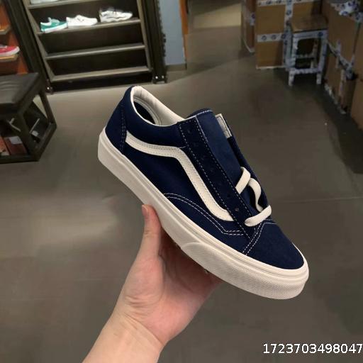 Dark blue classic men's shoes with navy blue casual canvas shoes for men and women board shoes