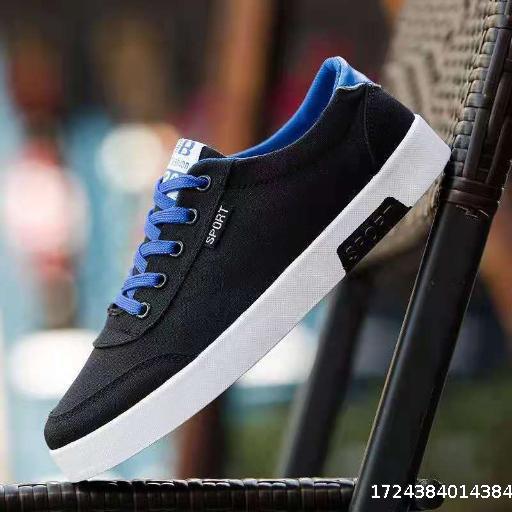 2024 Summer Student Canvas Shoes White Shoes Men's Shoes Trendy Breathable Sports and Leisure Shoes Men's Shoes