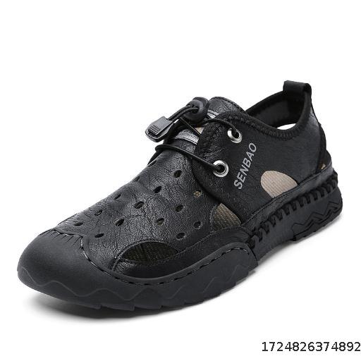 Summer hand-sewn casual men's shoes outdoor wading men's sandals