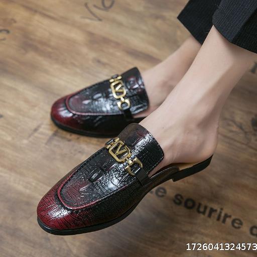 Breathable Half Leather Shoes Personalized Slippers