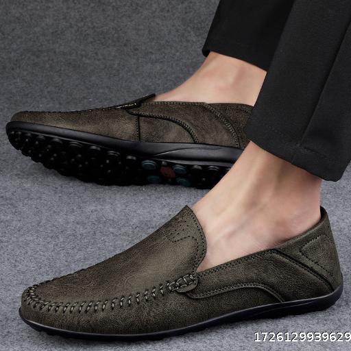 Plus size Men's shoes with one foot, big size, lazy casual shoes