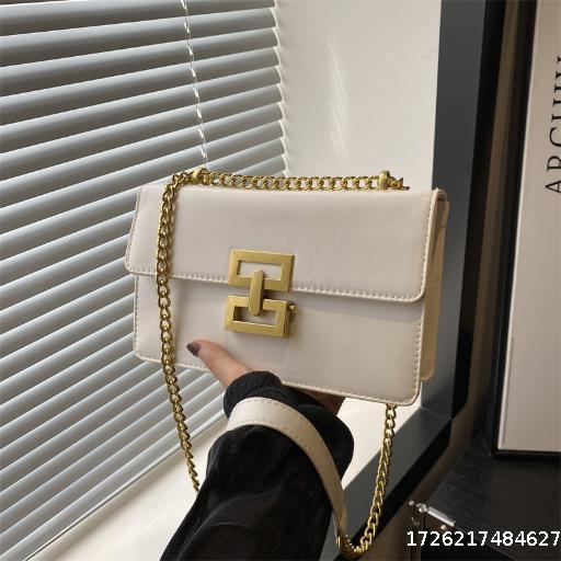 Retro Chain Small Square Bag for Women 2024 Summer New Fashion Shoulder Bag Versatile Crossbody Bag