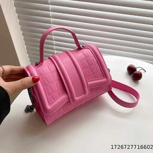 Versatile Women's Small Square Bag Handbag Texture Stone Pattern Single Shoulder Diagonal Cross Women's Bag