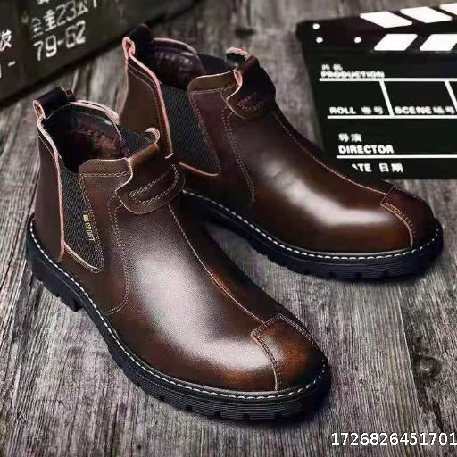 Martin boots men's leather shoes retro British leather boots casual men's high top shoes