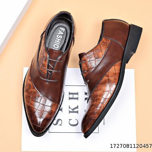 Leather shoes men's casual shoes business formal men's British Korean pointed shoes shoes