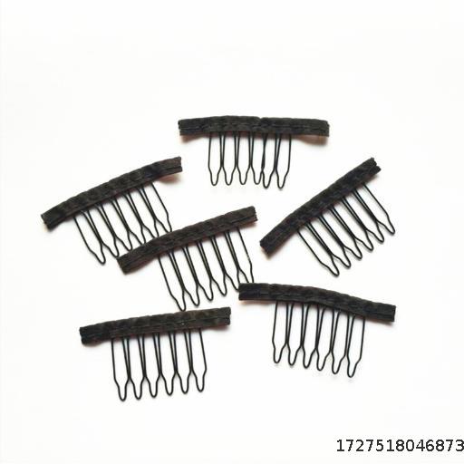 Wig Steel Comb Stainless Steel Spring Comb Mesh Cap Ponytail Clip