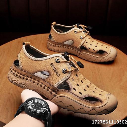 Sandals Men's Summer Baotou Cave Shoes Anti slip Outerwear