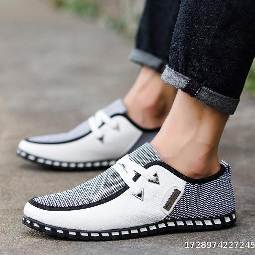 Large size minimalist trendy men's driving shoes, casual and versatile trendy men's shoes, bean shoes, men's shoes
