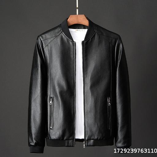 Slim fit handsome youth spring and autumn motorcycle jacket