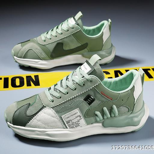 Men's Shoes Spring Breathable 2024 New Mesh Sports and Leisure Running Design Small Tourist Dad Versatile Trendy Shoes