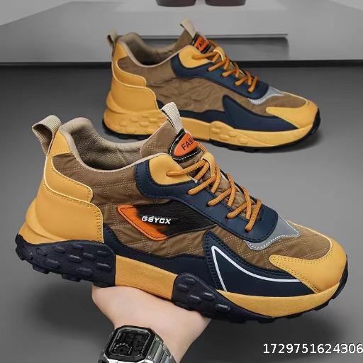 Sports Shoes for Men 2024 New Thick soled Tall Dad Shoes Outdoor Casual Forrest Gump Shoes Korean Edition Trendy Soft soled Shoes