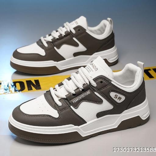 Summer Men's Shoes New Breathable Shoes for Men's Students Trendy Versatile White Shoes Thick soled Sports Shoes Casual Board Shoes