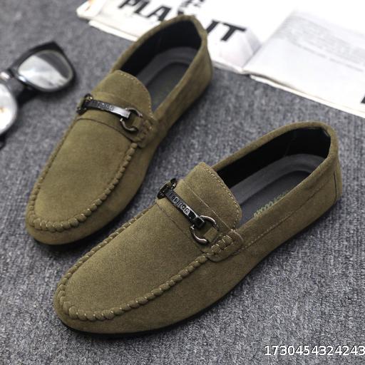 Lightweight men's shoes men's loafers trendy thick-soled non-slip shoes for work