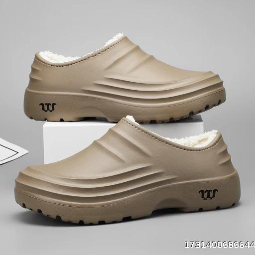 Eva Chef Slippers Winter Warm  Kitchen Non-slip Waterproof Restaurant Working Shoes Size 36-47