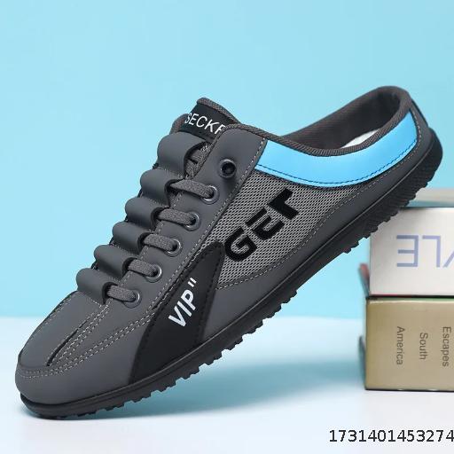 Men Casual Half Slippers Summer Men Fashion Soft-soled Bottom Shoes Slip-On Support Shoes Lazy Walking Sneakers Zapatos Hombre