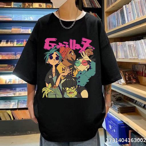 nd Band Gorillaz Printed T Shirts Men Women The High Set Fas