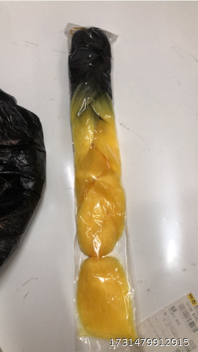 New chemical fiber black and yellow gradient color dreadlocks