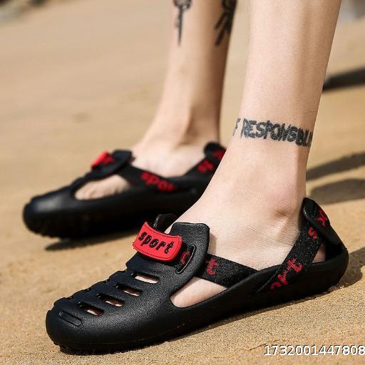 Men's Sandals Waterproof Outdoor Fishing Shoes Beach Hole