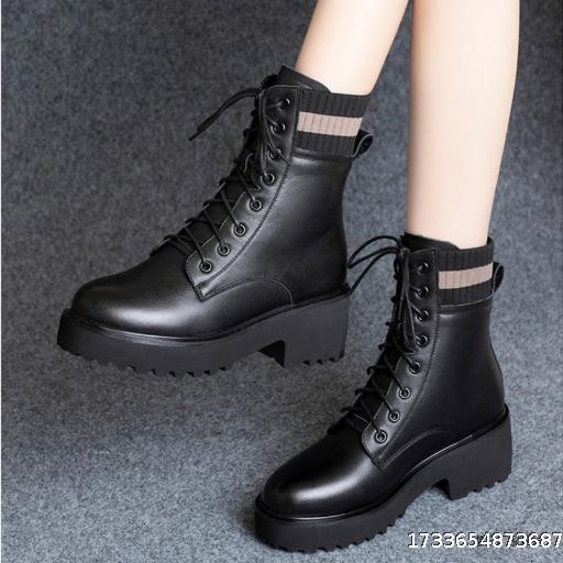 Martin boots women's British style 2024 autumn and winter new short boots women's student Korean version thick bottom plus velvet internet celebrity trend shoes