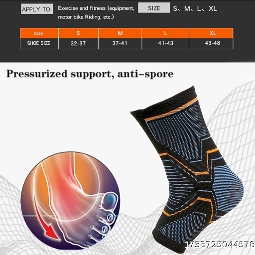 Knitted elastic ankle protection, ankle sprain protection, ankle and ankle protection, men's and women's warm running and fitness sports, anti sprain foot protection cover