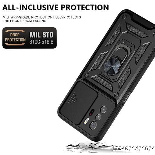 Redmi drop-proof phone case magnetic finger ring holder protective cover