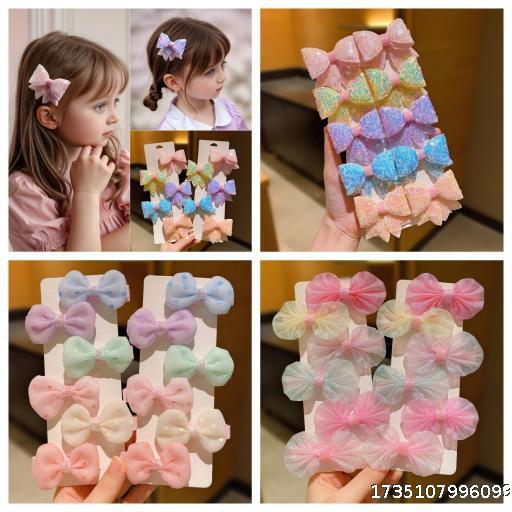 Hot selling bow children's hair clip, new style for little girls' hair accessories, European and American internet celebrity baby hair clip