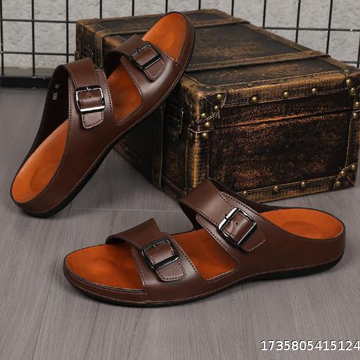 Beach shoes sandals flip flops leather slippers