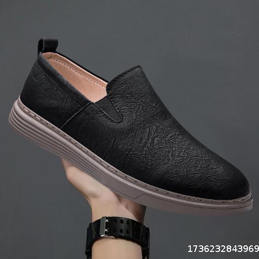 Men's Napping Lazy Shoes Soft soled Hand sewn Breathable Board Shoes
