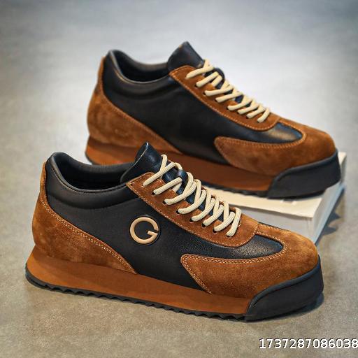 Low top men's shoes batch thick soles increase tide shoes shoes Forrest Gump shoes
