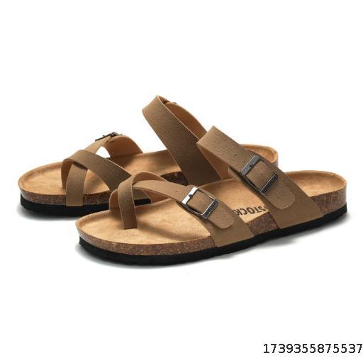 Cork slippers and sandals