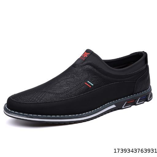 Oversized Men's Shoes Business Fashion Comfortable Leather Shoes