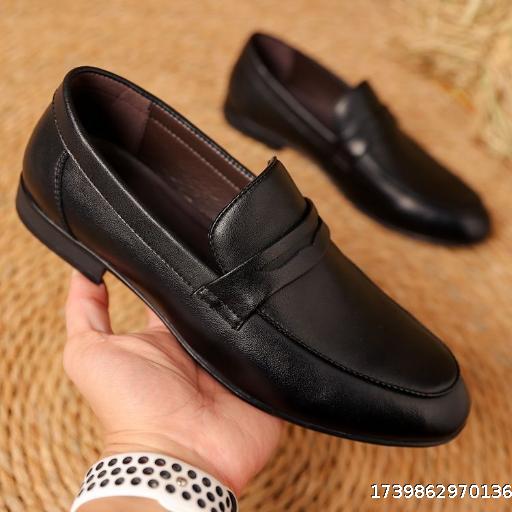 British men's casual versatile real leather shoes