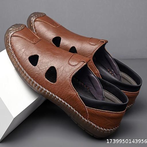 Breathable and wear-resistant men's sandals in summer Cool men's new sandals Fashion Versatile sandals Hole shoes Driving