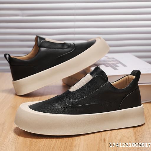 Men's Shoes - Le Fu Shoes - Men's One Step Thick soled Casual Board Shoes