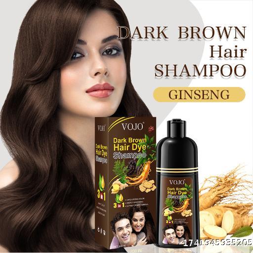 VOJO Hair Dye Cream New 500ml Ginseng Brown Hair Dye Shampoo