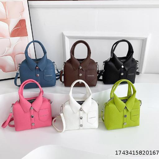 Small Bag Fashion Design Handheld Crossbody Shirt Small Square Bag