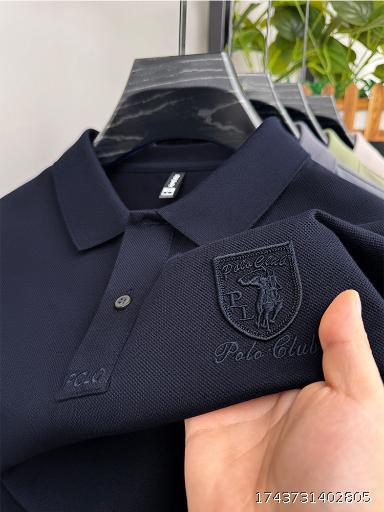 100% Cotton Summer Polo Shirt Men's Short Sleeve Casual Versatile Loose T-shirt