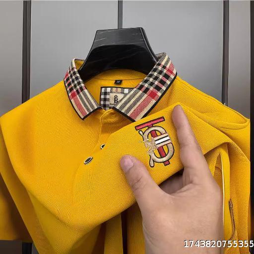 Summer short-sleeved T-shirt for men with lapel short TPOLO shirt