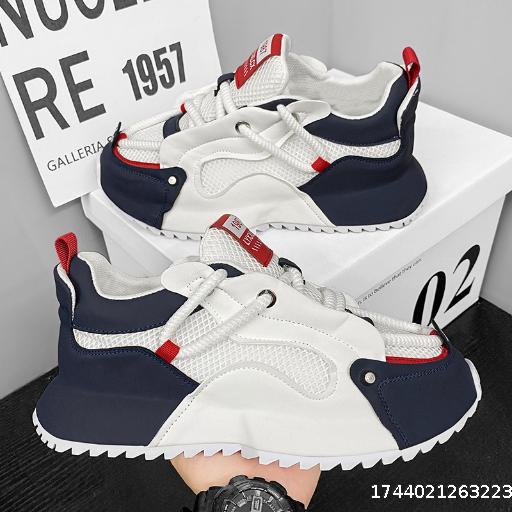 Large Men's Shoes 2025 Summer New Breathable Mesh Casual Sports Shoes Men's Trendy Versatile Dad Shoes