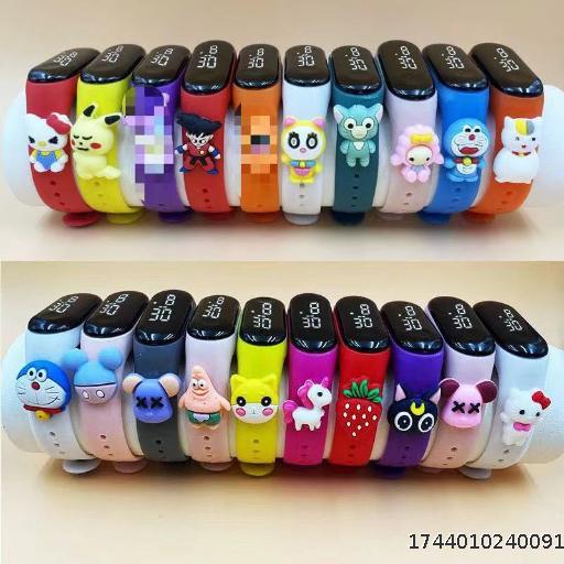 Trendy New Cute Children's Doll Waterproof Electronic Watch Mi LED Doll Student Electronic Watch Digital Display