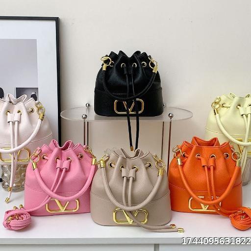 New vegetable basket macaroon bag large capacity bucket bag fashion simple 2023 handheld shoulder bag crossbody bag