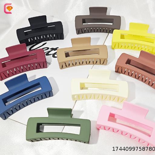 Large size scratch clip frosted hair clip women's hair clip square hair clip back hair accessory shark clip wholesale