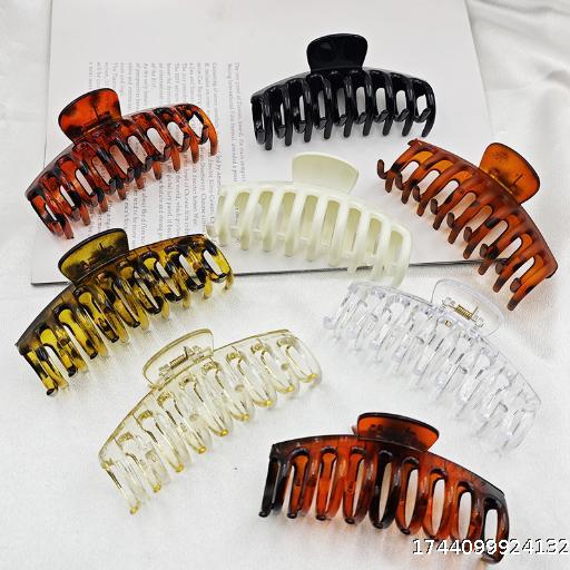 Hair clips large keel grab clips leopard hair claw plate hair headdress back of the head hair accessories shark clip wholesale