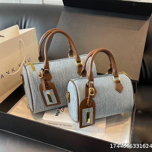 Denim Retro Bags Women 2025 New Fashion Shoulder Pillow Bags Casual Hundred Commuter Tote Crossbody Bag