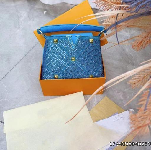 New Flip up Full Diamond Women's Bag Handheld Shoulder Bag Versatile Crossbody Bag
