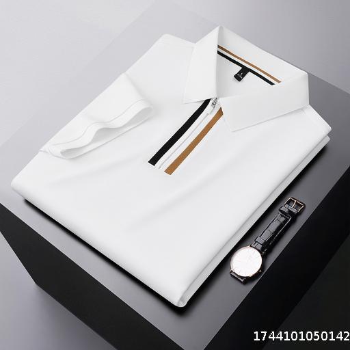 Summer Zipper Short Sleeve Polo Shirt