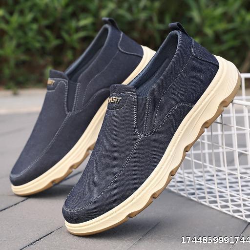 Men's Shoes Summer Breathable Old Beijing Cloth Shoes Lightweight Casual Shoes