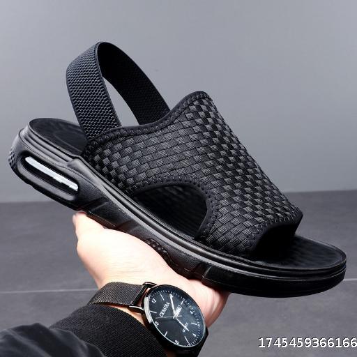 Height increasing air cushion sandals for men's summer leisure and sports outdoor wear beach slippers