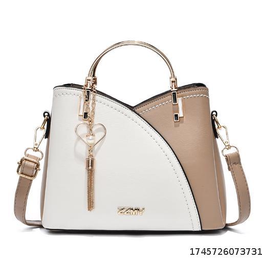 2025 New Trendy Handbag Korean Edition Color Contrasting Large Capacity Fashion Single Shoulder Crossbody Bag