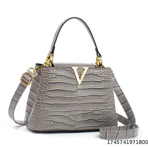 New shiny stone pattern three-dimensional V-shaped bucket bag